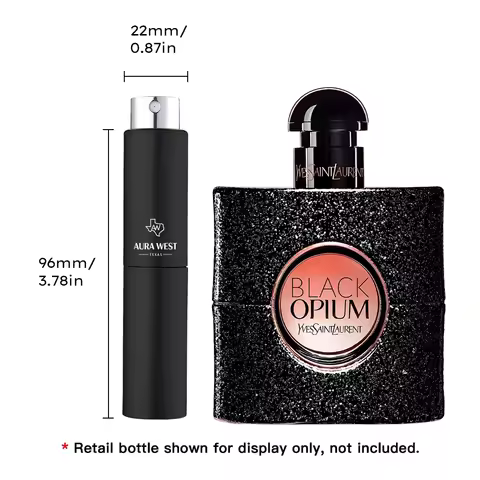 Yves Saint Laurent - Black Opium EDP Travel Spray (5ml), Genuine Fragrance Decant, Not Original Bott