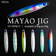 TOYA MAYAO JIG 80G 100G JIG LURES FAST JIGGING # FAST JIG TENGGIRI JIG