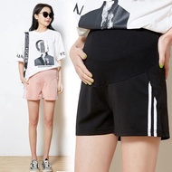 Maternity Pants Women Shorts Leggings Cotton Pants Stripe Print Pants