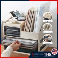 THE Office Desktop File Storage Organizer Office Document File Rack Office Table Drawer Organizer