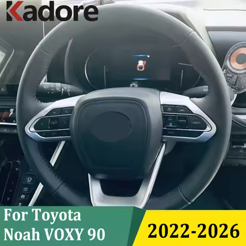 For Toyota Noah VOXY 90 2022-2026 Steering Wheel Decorative Protective Panel Sticker Cover Trim Car 