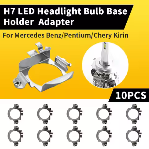 10Pcs H7 LED Headlight Bulb Adapter Car Light Holder Socket Base For Mercedes Benz GLA C ML CHERY Ri