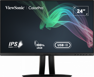 ViewSonic VP2456A 24 Inch 1080p IPS Monitor with Advanced Ergonomics, ColorPro 100% sRGB Rec 709, Pa