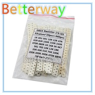 0603 SMD Resistor Kit Assorted Kit 1ohm-1M ohm 1% 33valuesX 20PCS=660PCS Sample Kit 0805 1206 1210 0