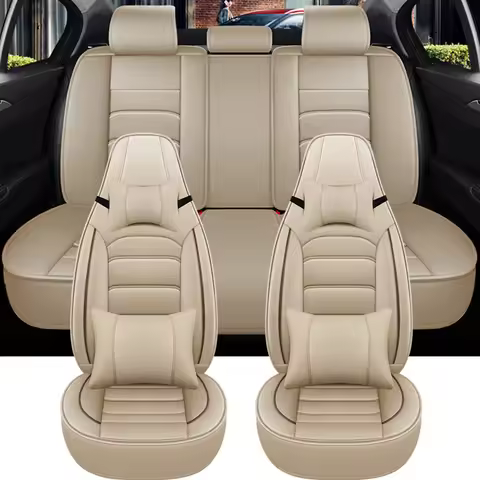 Car Seat Covers Leather Full Set For Renault Duster Kadjar Mercedes W164 Ford Ranger Puma Audi A5 Sp