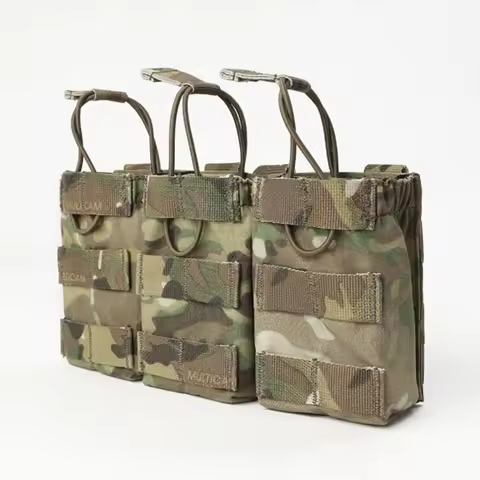 Emerson Tactical 7.62 Triple Open Top Magazine Pouch 762mm Mag Bag Rifle Panel Hunting Airsoft Hikin