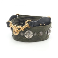 【二手】迪奧肩帶，飾有圓形刺繡，S8534CWAH042，多色帆布皮革肩帶，女士，全新