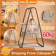 Duyan for Baby Hanging Bassinet Rocking Cradle Set with Metal Stand for Newborns 0-3 Years