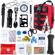 Survival First Aid Kit Survival ชุด Molle เกียร์กลางแจ้งชุดฉุกเฉินการบาดเจ็บ Camping Hiking IFAK Adv