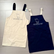 日本 Moz Sweden 卡其深藍色帆布 工作 廚房 圍裙