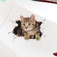 HELIX Simulation Cats Car Sticker, Universal 3D Cat Car 3D Cat Stickers, Car Accessories PVC Waterpr