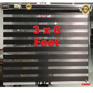 Zebra Roller Blind / Roman Roller Blind / Bidai Langsir Tingkap [3 x 6 feet] - Multiple Colour
