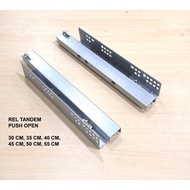 40cm Push Open Tandem Drawer Rail
