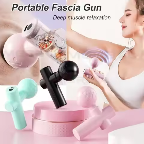 Mini Massage Gun Fascia Machine Muscle Relaxation Vibrating Gun Portable Rod Massage Fitness Equipme