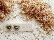 心之遙想 ‧ 孔雀石‧ 晶石淡水珠耳環