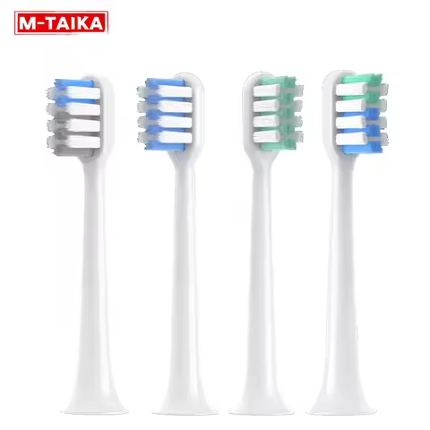 4PCS Replacement Brush Heads For DR.Bei C1 C2 E0 S7 Sonic Electric Toothbrush Heads with Soft Bristl