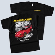 Fully(Folly) RWB PORCHE Screen Printed T-Shirt (Short Sleeves)