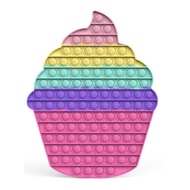 XYY Bubble Poppet Fidget Silicone Rainbow Cake Push Pop Sensory Popping Stress Autism Relief Toy PG1JML
