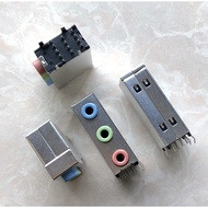 Desktop Computer Motherboard Audio Interface 3-Hole Audio Socket Motherboard Sound Card 13P Audio In