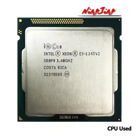 Used Intel Xeon E3-1245 v2 E3 1245v2 E3 1245 v2 3.4 GHz 8M 77W LGA 1155