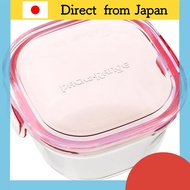 Iwaki Heat-resistant Glass Storage Container Pink Square SS 200ml Pack & Range