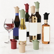 Decorative Wine Bottle Stoppers 100% Food-Grade Silicone, Safe And Durable. Holiday Gift Giving For 