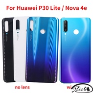 New Glass Housing For Huawei P30 Lite 48MP Nova 4e 24MP Back Battery Cover Rear Door Case Panel Replace with Camera lens