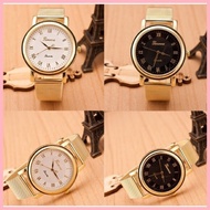 ∆ ♀ Geneva stainless gold womens wrist watch