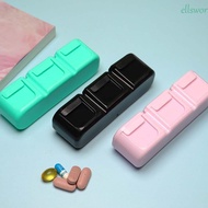 ELLSWORTH Pill Box Portable Waterproof Medicine Organizer Cut Compartment Jewelry Storage Medicine Pill Box