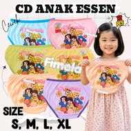 PKT 3, 6 & 12 PCS ESSEN CHARACTER MOTIF GIRLS' UNDERWEAR CD AGES 1 YEAR - 8 YEARS ESSEN CHARACTER CH