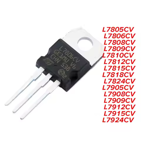 10PCS L7805 TO-220 L7806 L7808 L7809 L7812 L7815 L7824 L7905 L7908 L7909 L7912 L7915 L7924 L7805CV T