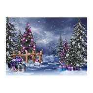 Photography Background Glitter Backdrop Christmas New Year Decor Tree Garlands Portrait Child Photo Studio