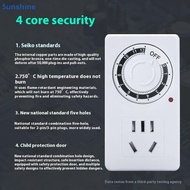 Sun 12/24 Hours Cyclic Timer Kitchen Timer Outlet Loop Universal Timing Socket Mechanical Timer VN