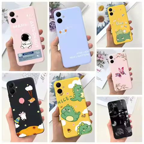 NEN For Samsung Galaxy A05 A 05S 4G Case Luxury Cute Flowers Crown Silicone Back Cover For Samsung A
