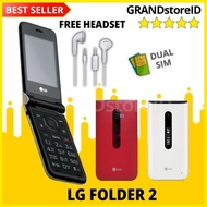 Gsi Hp LG Folder 2 Handphone Hp Lipat Flip 2G dual sim lipat fashion