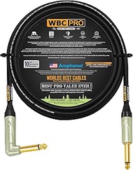10 Foot - WBC-PRO-Guitar – 20 AWG - Low-Cap (18pF/ft) – Pro-Grade – Graphite-Based - Dual-Shielded G