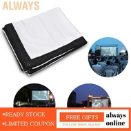 Alwaysonline 200" Projection Screen Film 16:9 Home Cinema Theater Projectior RH