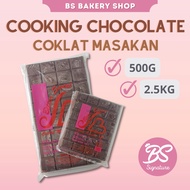 【BS Cooking Chocolate / Coklat Masakan  2.5kg Large Size】Bittersweet Choc  BS BAKERY SHOP