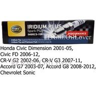 Hella หัวเทียน Iridium IM8RC5-11P (1 หัว) Honda Civic Dimension FD NGK ZFR6FIX CRV CR-V G2 G3 Accord