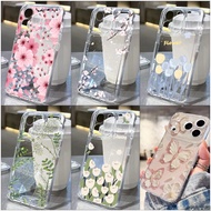 Purple Tulip Pink Floral Green Plant Leaves Phone Casing For IPhone XR 11 12 13 14 15 Pro 14 15 Plus