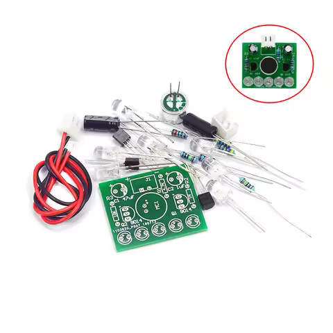 Electronic Funny Kit Voice Control Melody lamp LED Melody Light DIY Production Suite Learning Electr