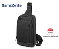 Samsonite Red carry on bag, chest bag, crossbody backpack, single shoulder bag, casual bag, versatile Hs9