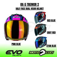 EVO Rx-5 Tremor 2 Half Face Dual Visor Helmet