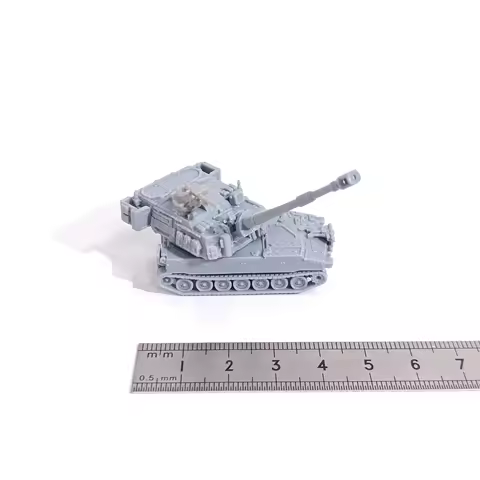 1/144 Scale M109 A6 155mm Artillery System unpainted miniatures reisn model kits