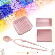 MOLIHA Fuse Bead Single Needle Tweezer, 2.6mm Fuse Beads DIY Handmade Fuse Beads Picking Tray Kit, P