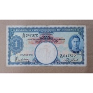 1 Dollar George King Board Of Commissioners Of Currency Malaya