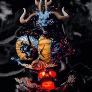 22cm One Piece Anime Figure GK Kaido Dragon Form Four Emperors With Lamp PVC Action Figure Model Dol