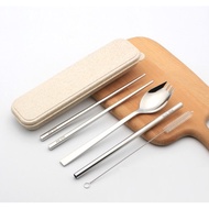 SG Local Seller Cutlery Set | Stainless Steel Cutlery | Metal Straw | Stainless Steel Straw