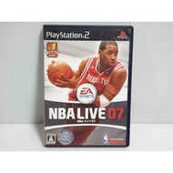 *PS2 原版遊戲 勁爆美國職籃07 NBA LIVE 07 日版 光碟微刮 有盒書~