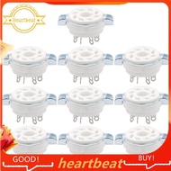 10PCS Chassis Mount 8 Pin K8A Octal Ceramic Tube Sockets for KT88 KT66 6SN7 5AR4 GZ34 5881 6V6 5U4G 